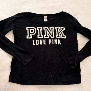 Victoria's Secret PINK Black Long Sleeve Shirt